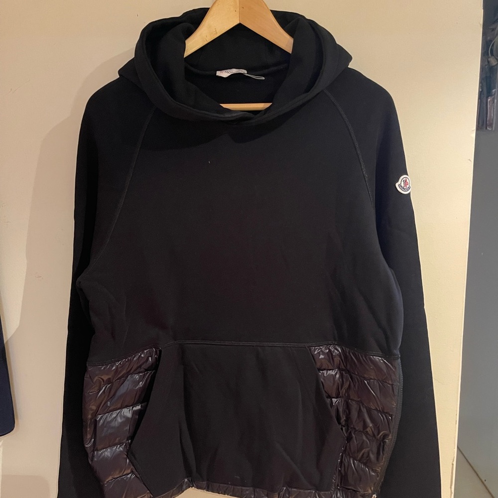 Moncler Black Hoodie size Medium